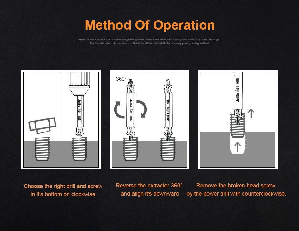 JelBo 4 шт. поврежденные винтовые экстракторы набор направляющих для дрели быстро и легко удаляются двухсторонние удалители ручные наборы инструментов