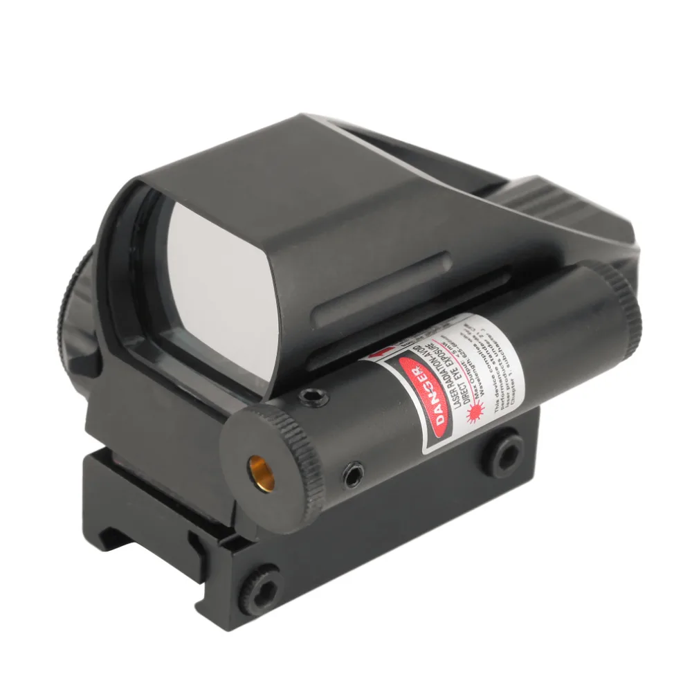 

Tactical Holographic Reflex Red / Green Dot Scope 4 Reticle & Red Laser Sight drop shipping