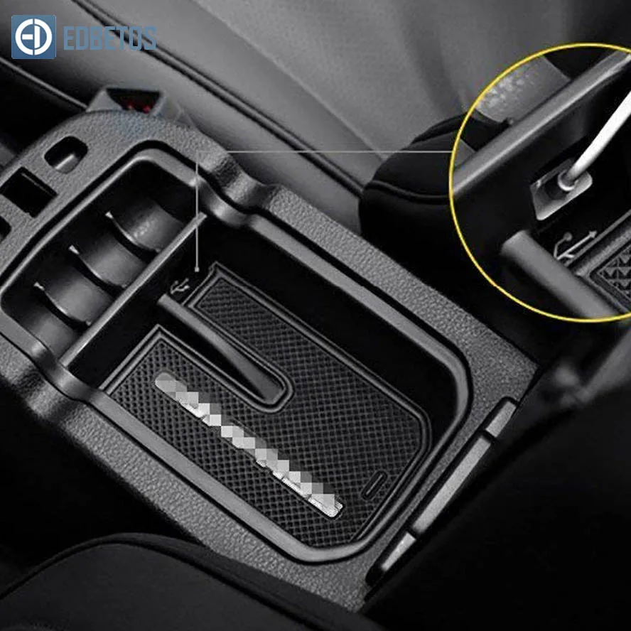 

Compass Armrest Storage Box for Jeep Compass 2017 2018 2019 Center Console Organizer Tray Compass Glove Box Coin Holder