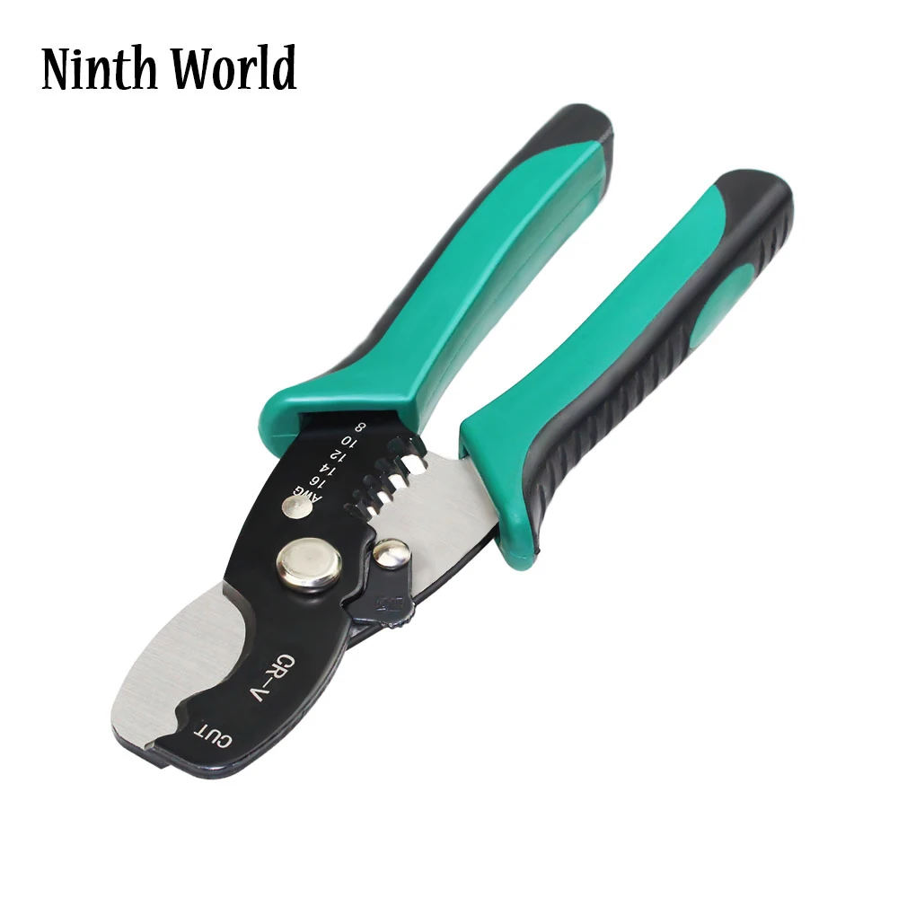 

Stripping Pliers Wire Cutter 1.6-4.0mm 8" Wire Stripper Cable Cutting Multifunctional Hand Tools Electrician Tool