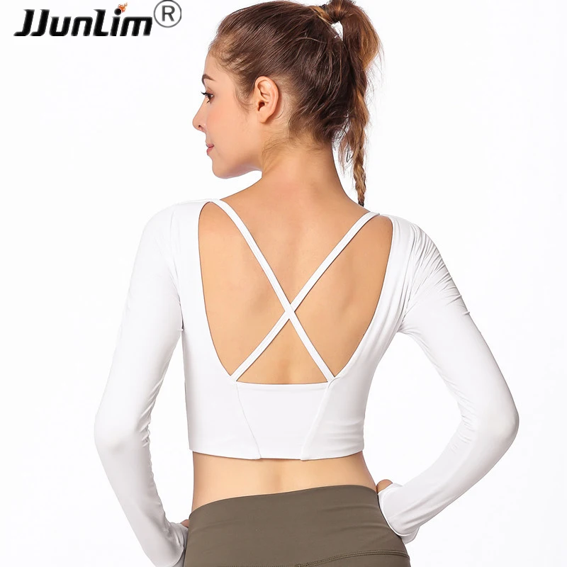 

Women Fitness Shirts Sport Top Padded Yoga Bra Workout Gym Top t-Shirts Push Up Sport Tank Top Women Jersey Shirts Running Top