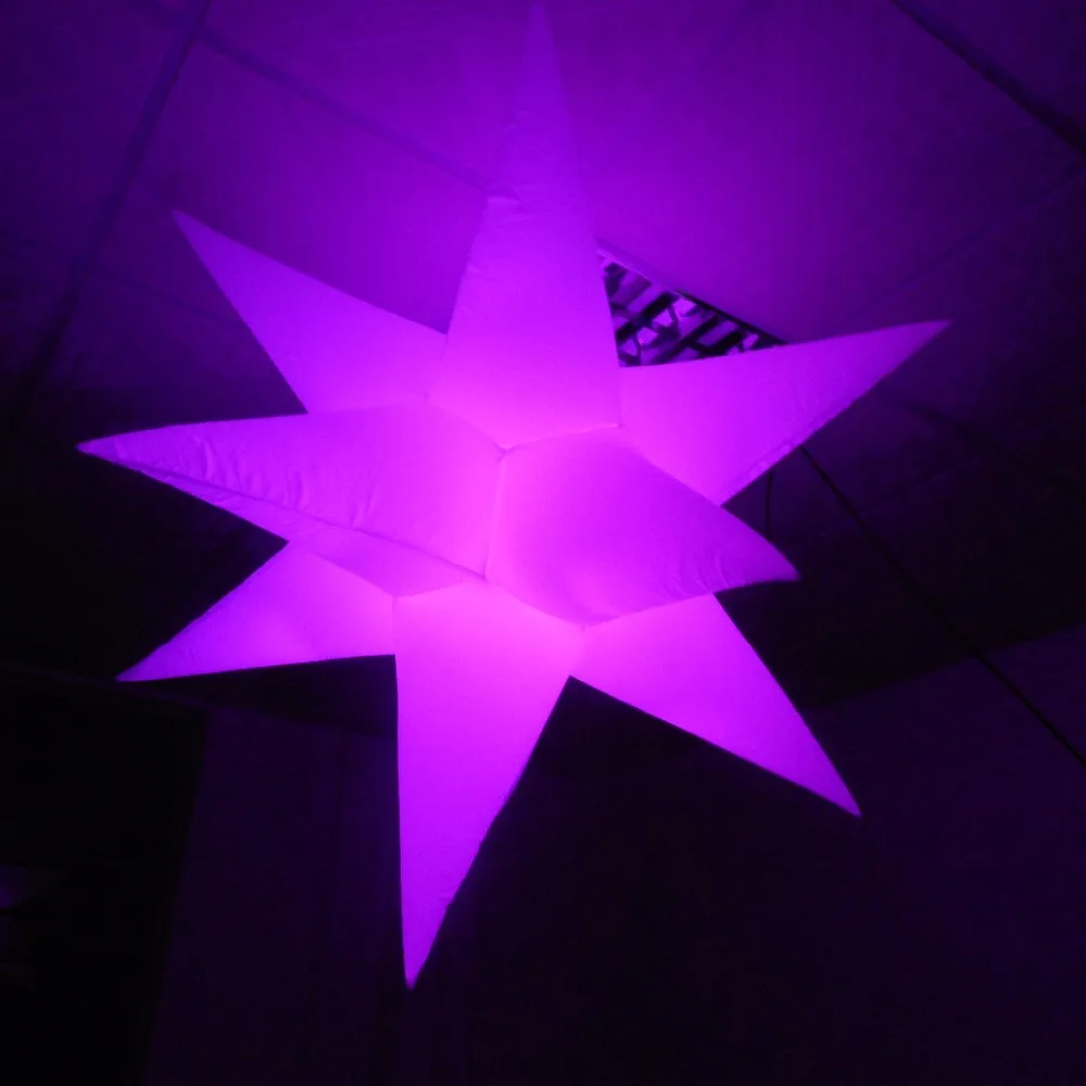 Этап и ночной клуб украшения висит освещения led inflatablestar