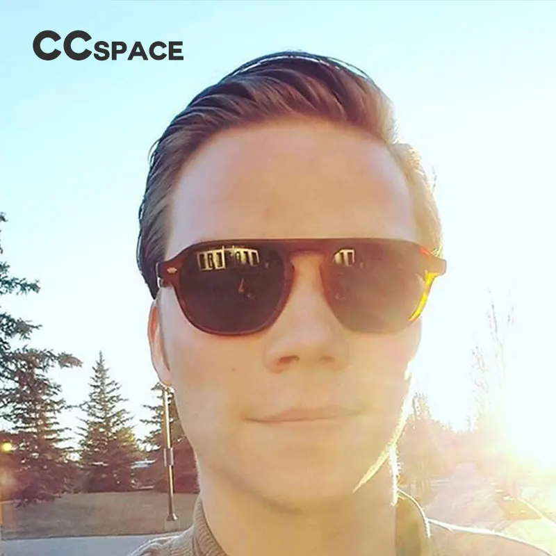 Мужские овальные очки CCSPACE элегантные в стиле ретро брендовые дизайнерские