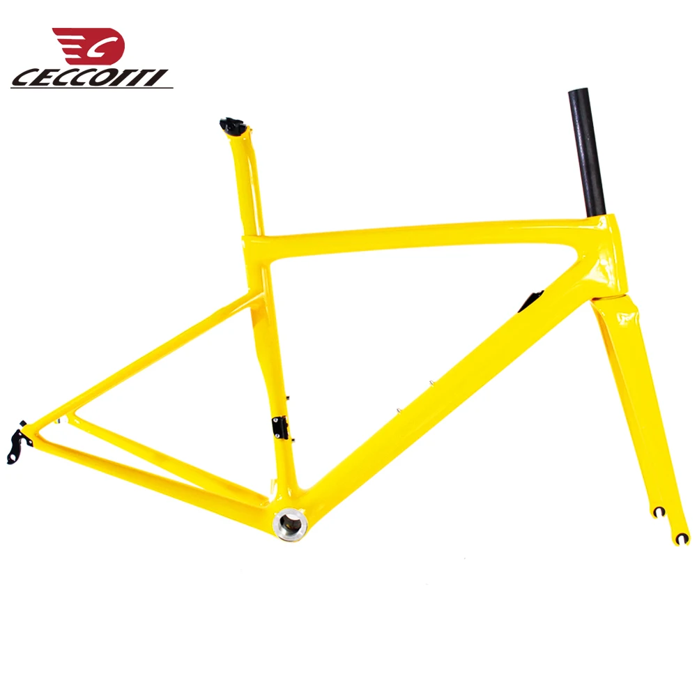 Discount superlight carbon road frame UD matte glossy disc brake normal brake Di2 Mechanical taiwan race bicycle frames 5