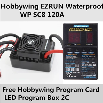 

Speed Controller Hobbywing EZRUN Waterproof WP SC8 120A Brushless ESC+free Program Card LED Program Box