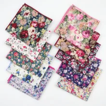 Пейсли хлопок тканые носовые платки цветочный принт цветок нагрудный Платок для мужчин повседневные квадратные карманы платок полотенца