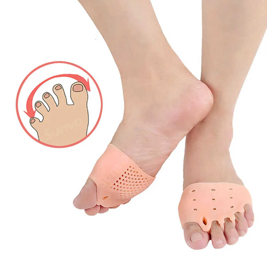 

Silicone Insoles Honeycomb Forefoot Pad For Shoes Hallux Valgus Overlapping Pain Relief Toe Separation Orthopedic Shoes Inserts