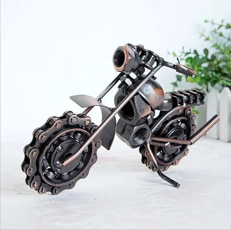 

Super Long Screw Chain Metal Motorcycle Model Handicrafts Craft Ornaments Car Scooter Models Home Decorative