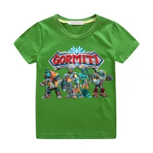 Игровые Майки с героями мультфильмов; костюм для мальчиков и девочек; летние футболки с короткими рукавами; детская одежда; футболки с короткими рукавами; топы; ZA005