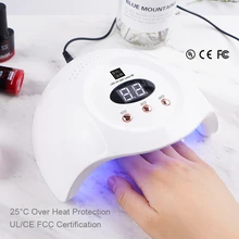 B6 УФ-светодиодный светильник 90 W сушка ногтей; уход за все гель лак для ногтей с 60/90/99 s ЖК-дисплей Дисплей быстрое высыхание Маникюр нейл-арта