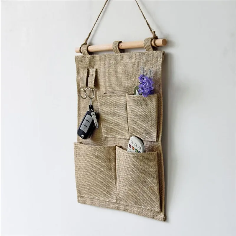 جديد تصميم مريحة المنزل حامل مُنظِم متعددة جيب السفر حقيبة التخزين شماعات 4 جيوب