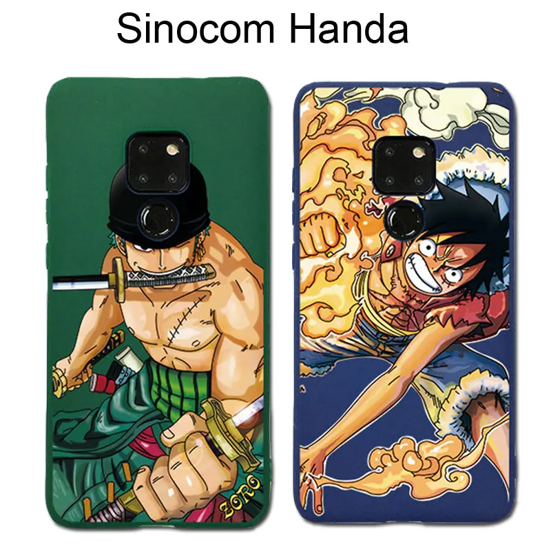 

Cartoon Zoro One Piece Phone Cover for Huawei Mate20 case Monkey D Luffy Phone Case for Huawei Mate 20 Pro case