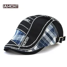 JAMONT, винтажная шапка, повседневный берет для мужчин, для спорта на открытом воздухе, плоская шапка, женский берет, лето, Осень, вышивка, фирменный дизайн, ретро шапки