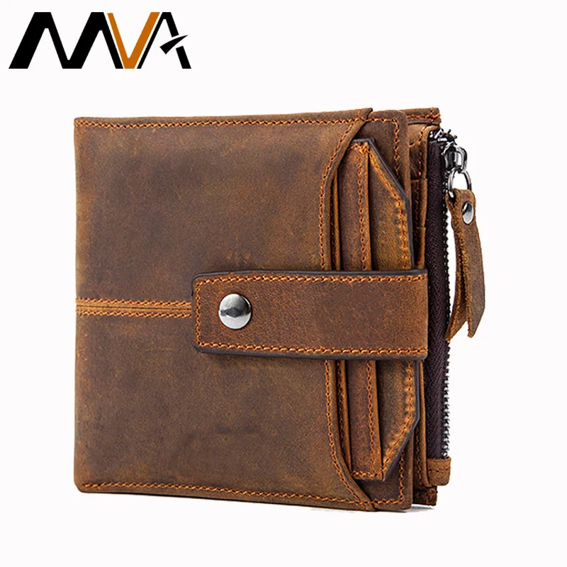 MVA Genuine Leather Wallets Men Wallets Male Purse Hasp Short Card Holder Wallet Clutch Zipper Mens Leather Wallet Coin Purse MVA Genuine Leather Wallets Men Wallets Male Purse Hasp Short Card Holder Wallet Clutch Zipper Mens Leather Wallet Coin Purse