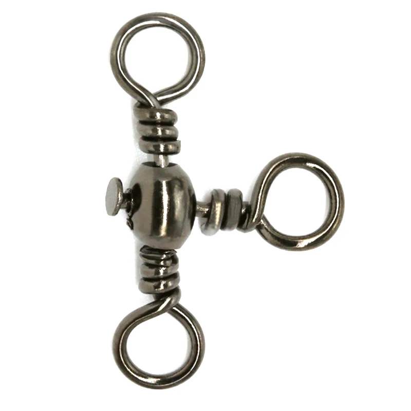 Buy INFOF 100pcs 3 Way Fishing swivels bass Barrel