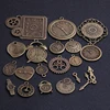 Deux horloges en alliage de Zinc, métal, Vintage, 10 pièces, breloques de Steampunk, pendentif breloques, pour la fabrication de bijoux à bricoler soi-même ► Photo 3/6