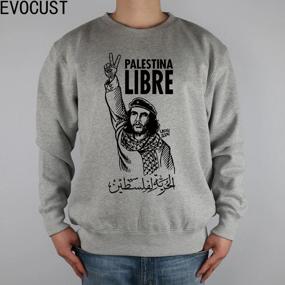 

Liberation of Palestine Che Guevara People men Sweatshirts Thick Combed Cotton