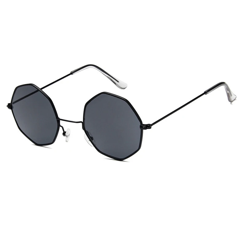 

Octagon Sun Glasses for Women Round Mirror Retro Luxury Oval Small Sunglasses Yellow Blue Women Brand Designer Oculos De Sol