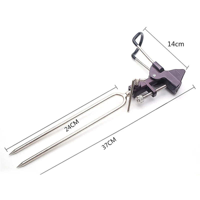 Держатель для удочки с кронштейном, регулируемый угол, держатель для удочек, телескопический рыболовный инструмент, держатель для удочки из нержавеющей стали