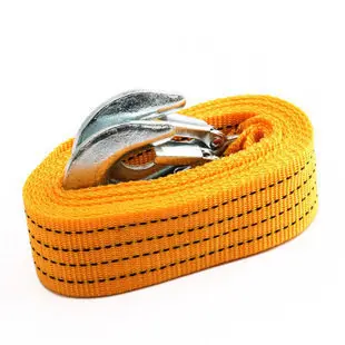 شحن مجاني 2018 Hotiing 5 طن عالية الجودة السيارات سحب الكابل سحب الشريط حبل للسحب مع السنانير ل الثقيلة سيارة الطوارئ