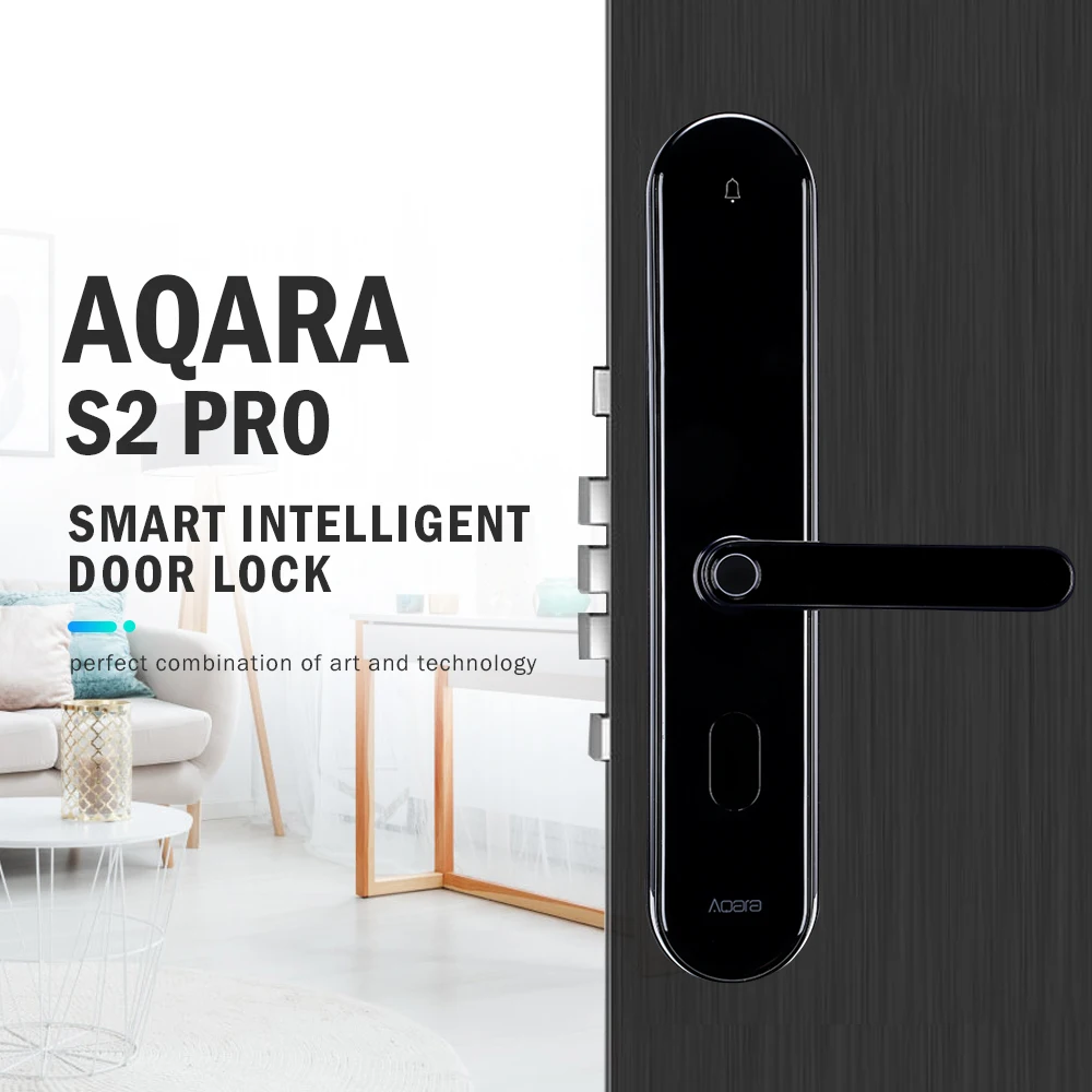 Aqara S2 Pro умный дверной замок Интеллектуальный Пароль отпечаток пальца ключ разблокировка приложение в режиме реального времени монитор Блокировка конфиденциальности Mi Home