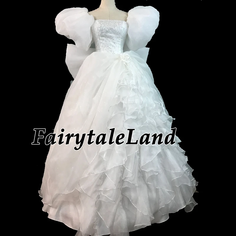 Карнавальный костюм принцессы Жизель для взрослых женщин, костюмы на Хэллоуин, белые вечерние платья, нарядное платье Жизели на заказ