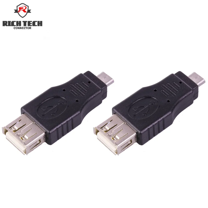 Микро USB разъем гнездо к микро штекер OTG адаптер|Соединители| |