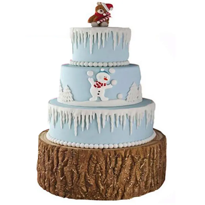 Креативные деревянные зерна формы торт кружева силиконовая форма для помадки плесень Свадьба День рождения Рождество торт украшения инструменты