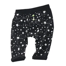 Штаны для мальчиков сезона модные штаны для детей хлопковые повседневные штаны с принтом для мальчиков и девочек штаны со звездами одежда для малышей