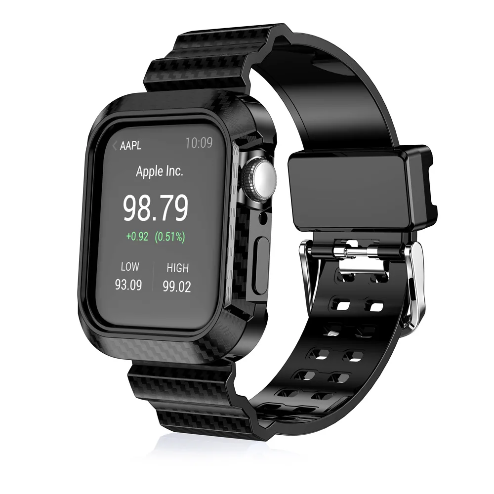 Мужской/женский спортивный противоударный ремешок с рамкой для Apple Watch Band Series SE 6 5