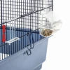 Bird Parrot Feeder Pets Acrylic Feeding Bowl Cage Hanging Food Water Holder