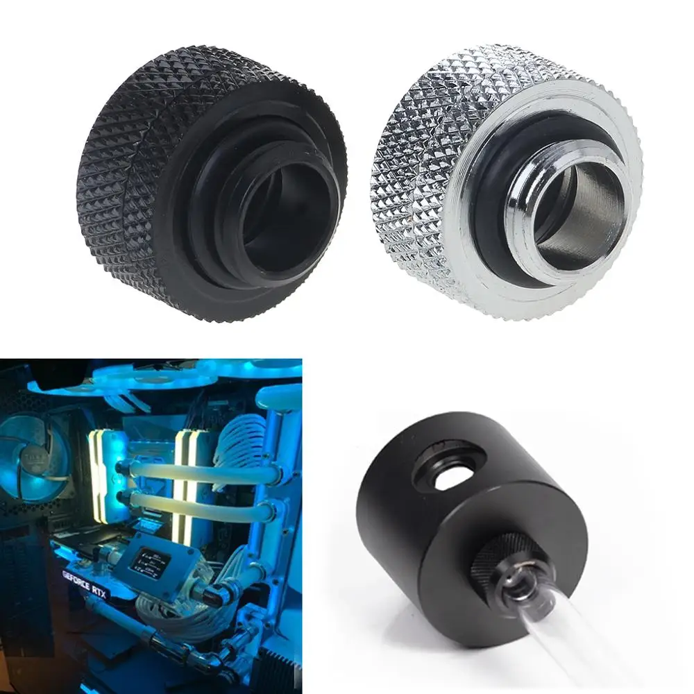 

Water Cooling G1/4 Thread 14mm Rigid Hard Tube Connector 4 layer / 3 layer O-ring seal Nickel Plated Brass Water Block Fittings