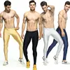 Color sólido de los hombres Mallas para correr elástica skinny entrenamiento Leggings Baloncesto compresión Medias hombres leggins run ► Foto 1/6