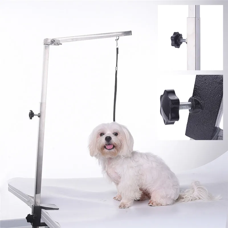 Foldable Pet Cat Dog Grooming Arm 62cm Stainless Steel Pets Puppy Grooming Table Suspension Bracket without sling Foldable Pet Cat Dog Grooming Arm 62cm Stainless Steel Pets Puppy Grooming Table Suspension Bracket without sling