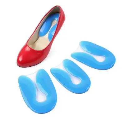 

100% Silicone Gel Deep heel Plantar Fasciitis Heel Protector Heel Spur Cushion Pad Shoe Inserts Insole for Men Women Foot pain