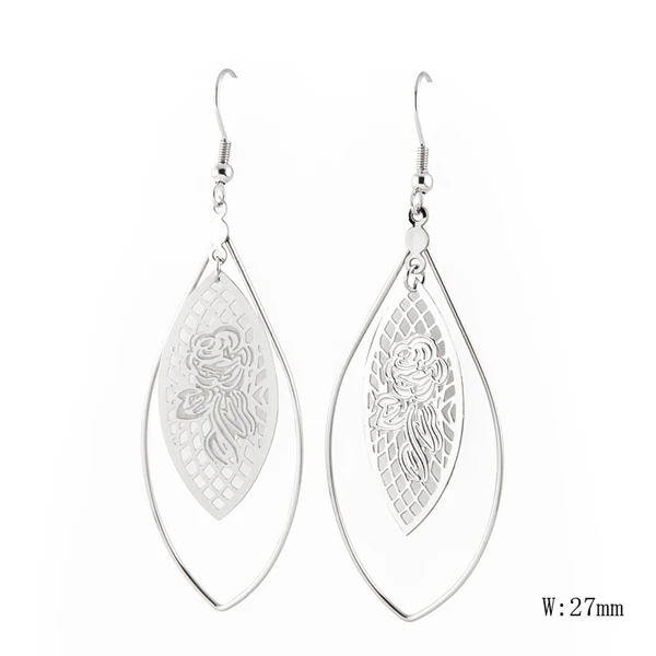 

TF-6 2019 hot start jewelry Special polishing stainless steel sparkling star charm earrings for women jewelry gift