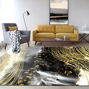

home kitchen bathroom floating window mat Modern minimalist Chinese ink area carpet living room table full bedroom bedside rug