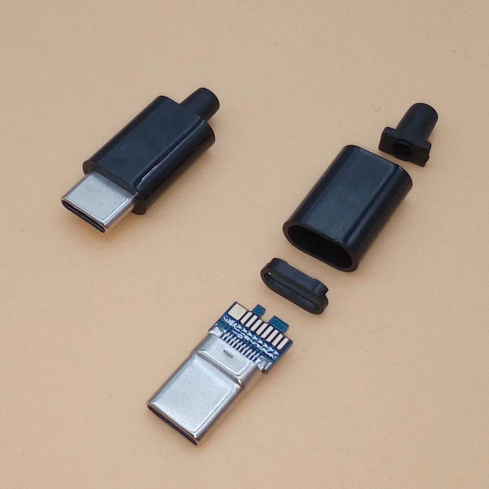 2 комплекта USB 3 1 Type C штекер сварочный двухсторонний разъем для зарядки и передачи