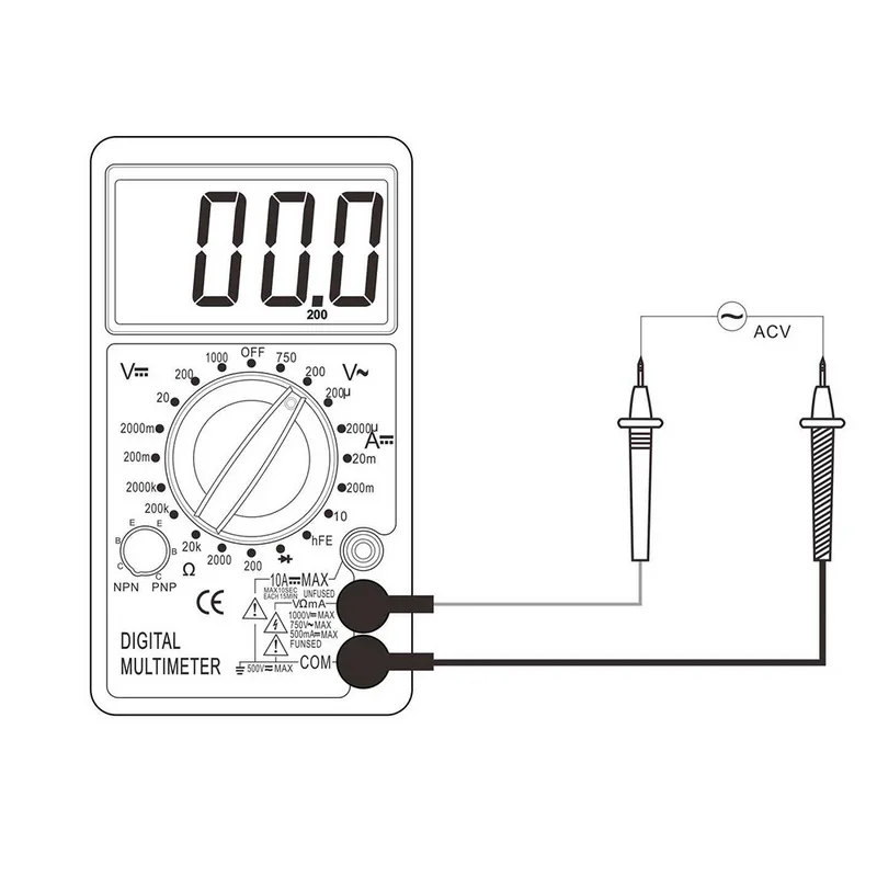 DT700B цифровой мультиметр AC/DC Вольтметр Амперметр Омметр тестер электрические портативные инструменты мультиметр тестер ручка