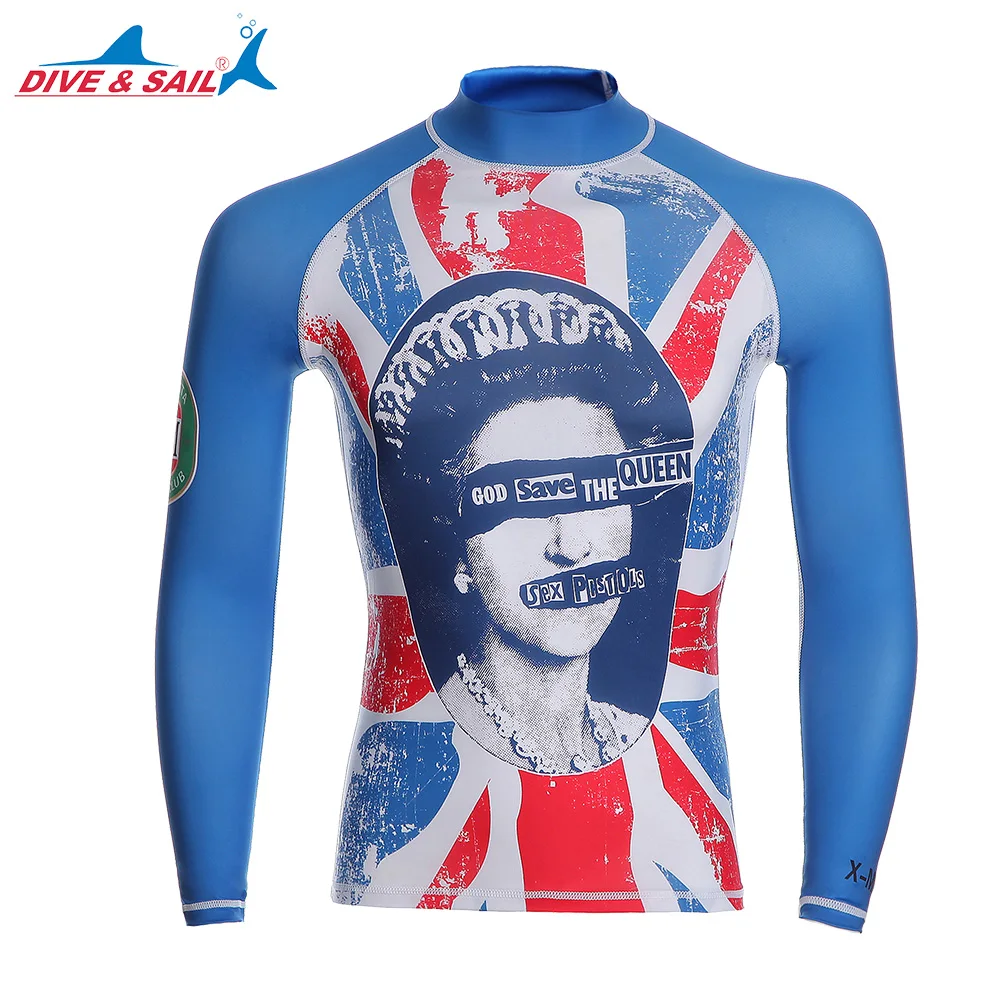 DIVE&SAIL Offical Store anti UV men rash guard Surfing Diving Suits