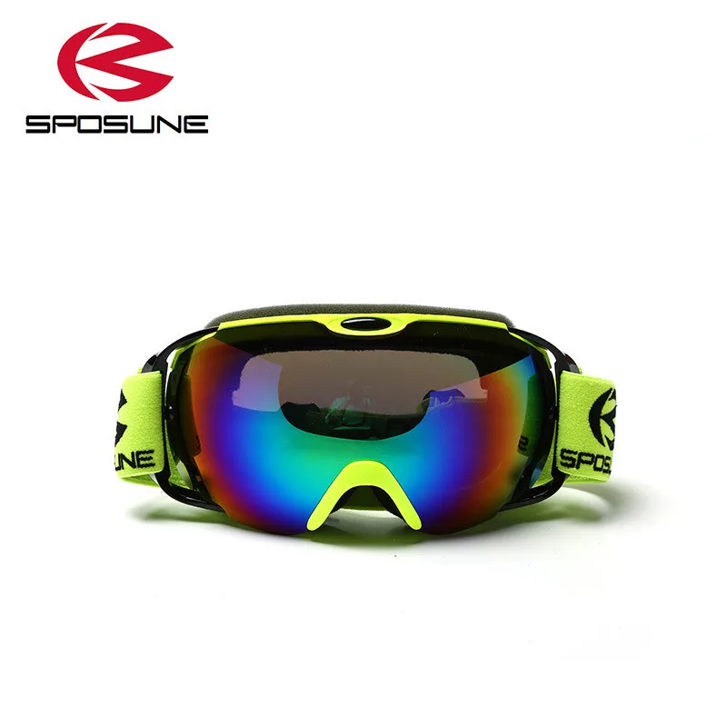 Зеленые/оранжевые/белые/синие/черные лыжные очки для мужчин и женщин, очки для сноуборда, снежные очки, противотуманные двойные линзы, УФ очки для сноуборда
