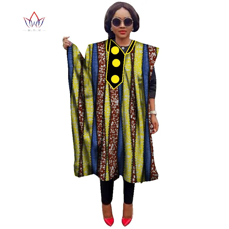 Африканская традиционная одежда для женщин футболки модные женские топы Дашики африканская одежда с принтом халат платье размера плюс 6XL WY1193
