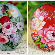 Новая мода 2 шт 30x40 мм ручной работы фото стеклянные кабошоны(модные цветы