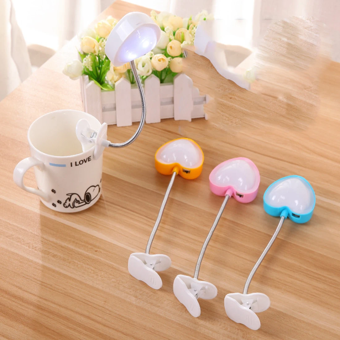 

Love Reading Lamp Small Clip-on LED Night Light Mini Eye Protection Soft Book Light For Readers New Arrival