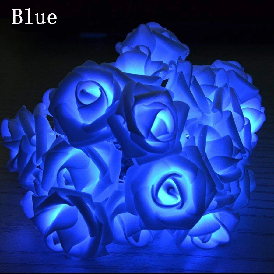 10led 20led Battery operated Rose Flower led String Lights Rose Blossom Lamps for Party Holiday Wedding Christmas Decoration 10led 20led Battery operated Rose Flower led String Lights Rose Blossom Lamps for Party Holiday Wedding Christmas Decoration