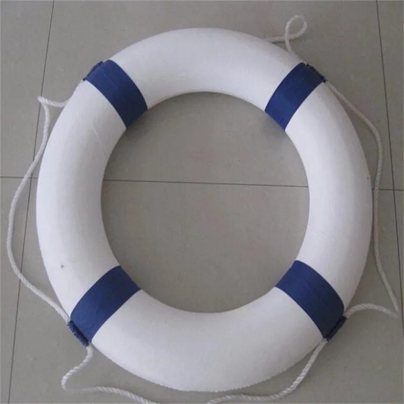 Детский плавающий круг спасательный круг плавающее кольцо Подмышечная пена плавающий круг с веревкой - Цвет: Синий