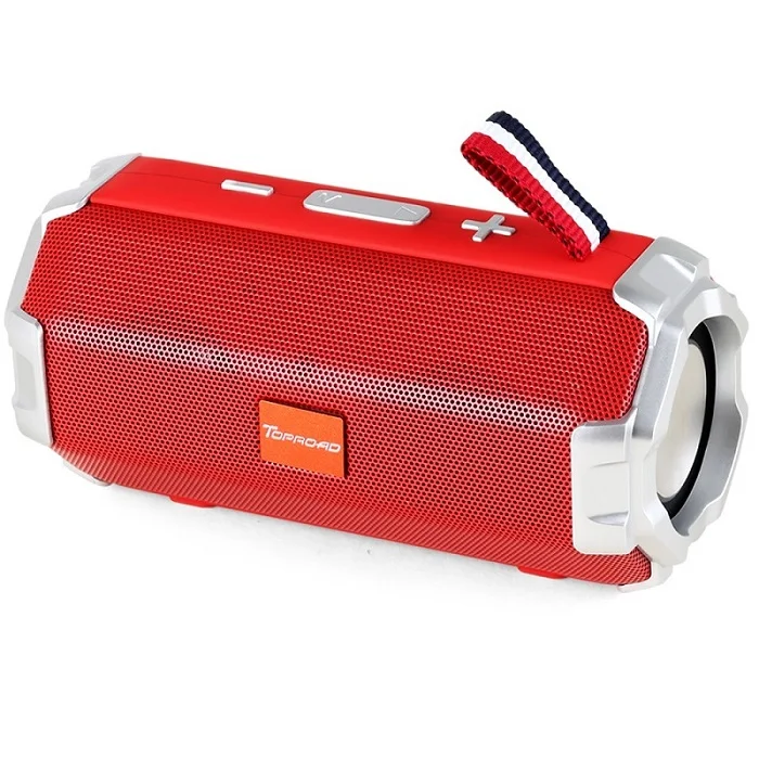 TOPROAD Bluetooth динамик Портативный беспроводной стерео Колонка открытый HIFI бас динамик s Поддержка TF карта FM радио AUX USB громкой связи - Цвет: Red speaker