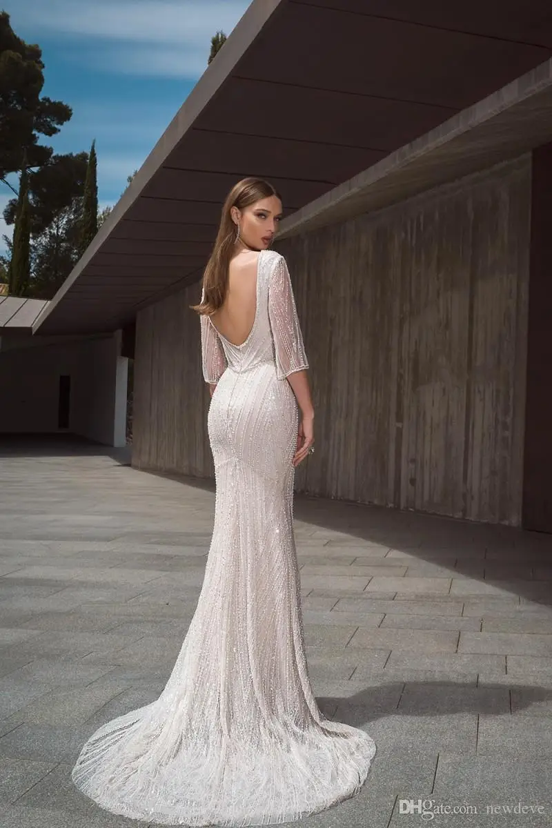 2019-crystal-design-wedding-dresses-sexy-deep-v-neck-backless-beading-crystal-lace-bridal-gowns-sweep-train-beach-mermaid-wedding-dress (3)