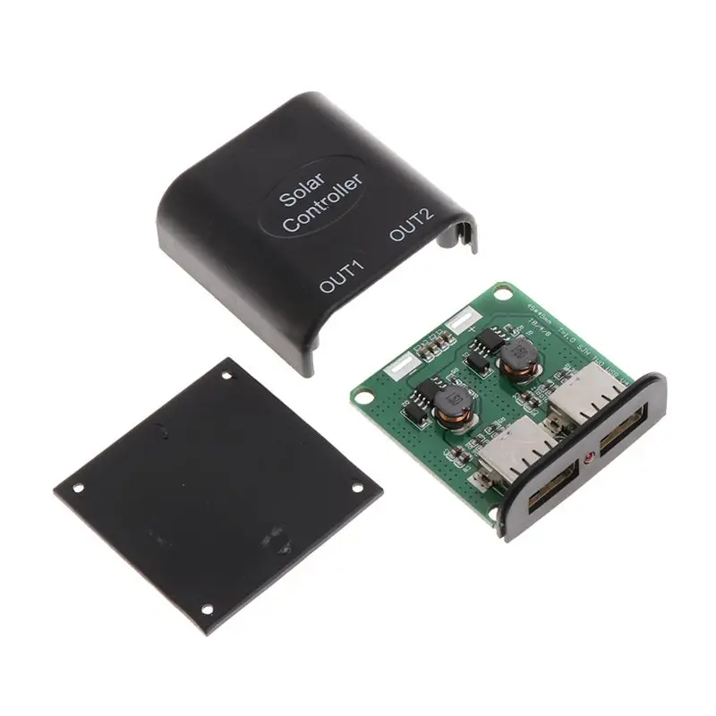 1 шт. x 5 В 2 А + 9 постоянного тока зарядное устройство USB контроллер солнечной