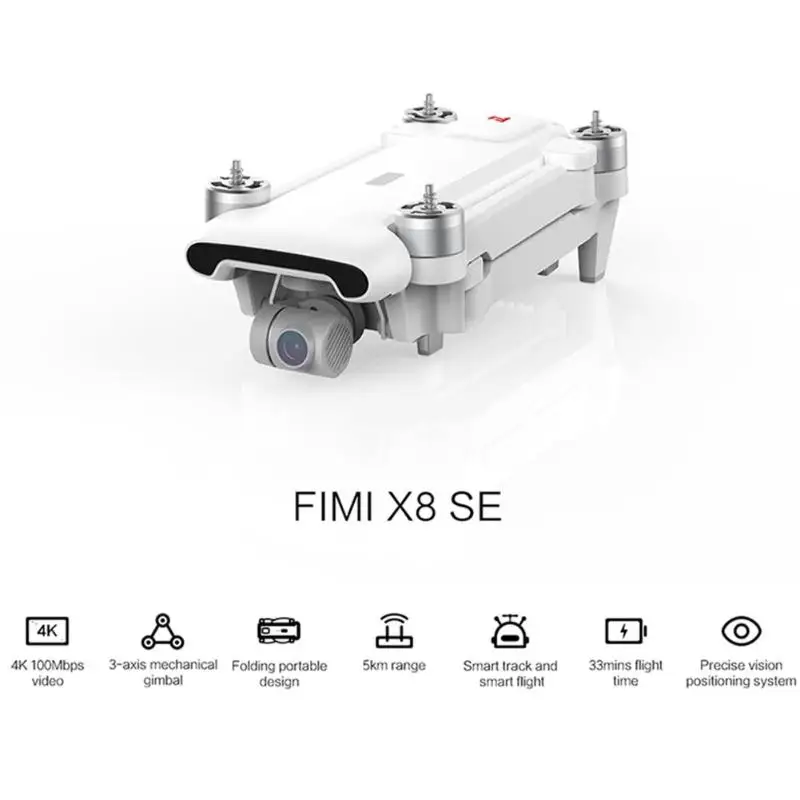 Xiaomi FIMI X8 SE 5 KM FP Drone con cámara GPS 33 minutos tiempo de vuelo RC Drone Quadcopter RTF Xiaomi FIMI X8 SE 5 KM FP Drone con cámara GPS 33 minutos tiempo de vuelo RC Drone Quadcopter RTF